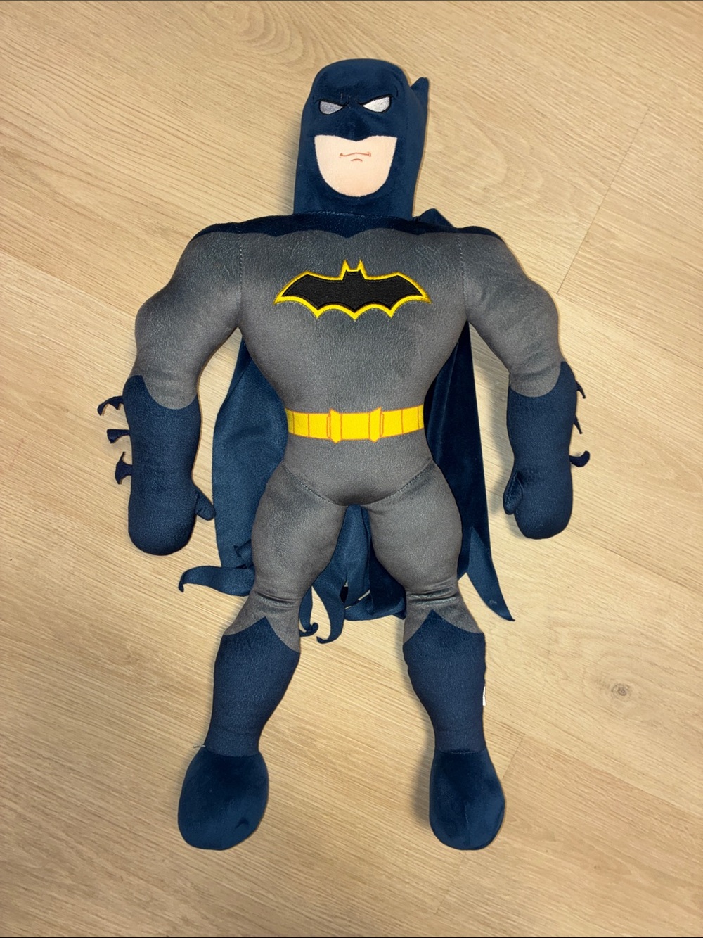 Batman Plush Figure 25” Boys Gray & Navy Superhero Stuffy